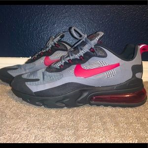 Nike 270 React, Maroon, Gray, and Black.